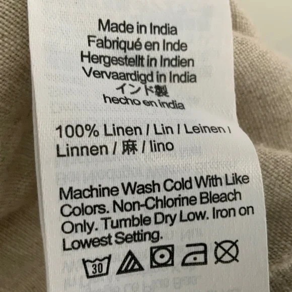 J Crew Soleil Linen Pull On Drawstring Waist Pant Flax SZ XS - Picture 11 of 14